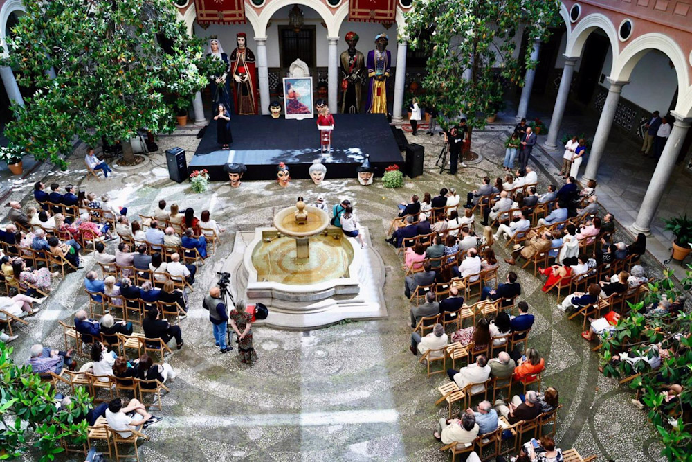 Pregón del Corpus 2024, en el inicio de las fiestas hace una semana, en el Patio del Ayuntamiento de Granada (AYUNTAMIENTO) Pregón del Corpus 2024, en el inicio de las fiestas hace una semana, en el Patio del Ayuntamiento de Granada (AYUNTAMIENTO)