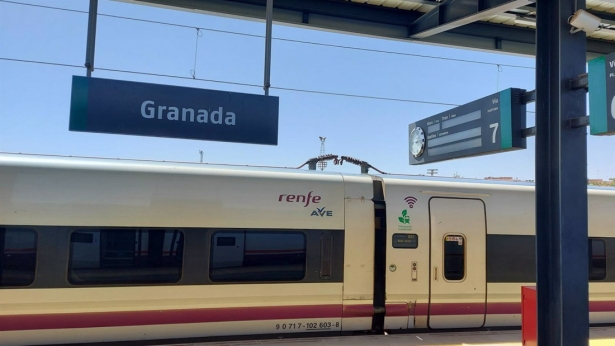 Andenes en la estación de Andaluces (RENFE) 