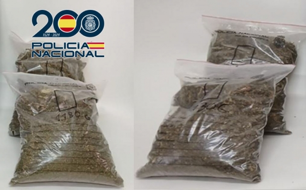 Marihuana incautada (POLICÍA NACIONAL)