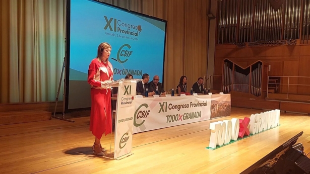 La presidenta de CSIF en Granada, Victoria Eugenia Pineda (CSIF)