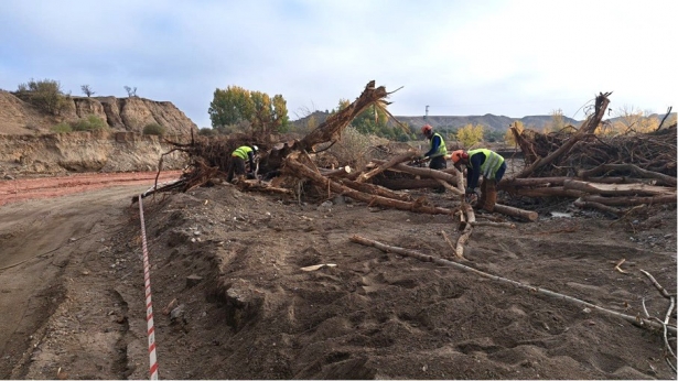 Trabajos en la Rambla de Fiñana, en el término municipal de Guadix (CHG)