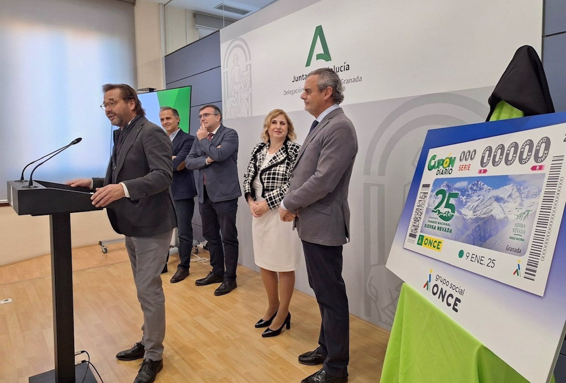 La ONCE va a dedicar el sorteo del próximo jueves 9 de enero al 25 aniversario de la declaración de Sierra Nevada como Parque Nacional (ONCE) La ONCE va a dedicar el sorteo del próximo jueves 9 de enero al 25 aniversario de la declaración de Sierra Nevada como Parque Nacional (ONCE)