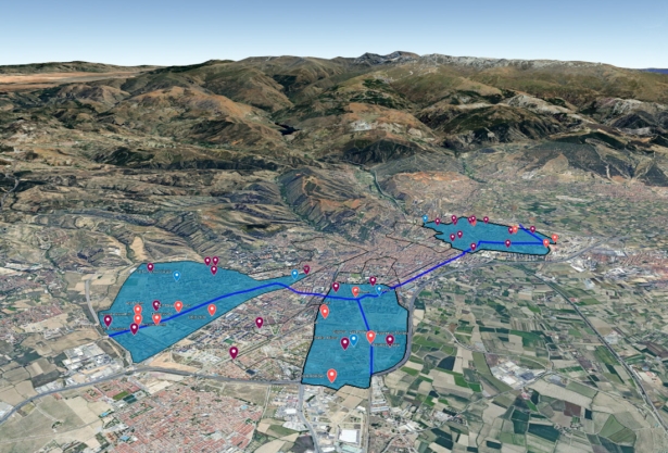 Vista aérea del proyecto (AYTO. GRANADA)