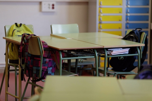 Imagen de recurso de un aula vacía. (EUROPA PRESS )