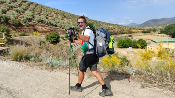 El Guardia Civil granadino durante el trayecto 