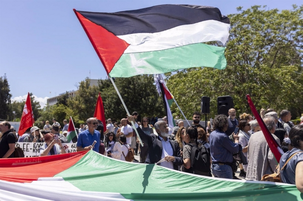 Manifestación en apoyo a Palestina, en una imagen del pasado mayo (SOCRATES BALTAGIANNIS/DPA)