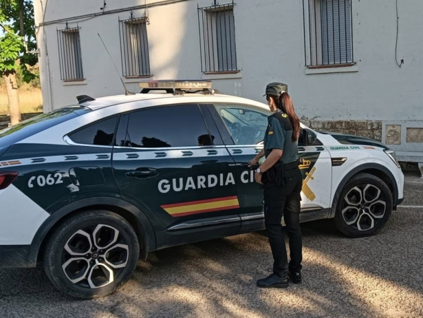 Agente y coche patrulla de la Guardia Civil, en imagen de archivo (GUARDIA CIVIL VALLADOLID)