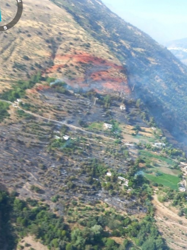 Extinguido el incendio forestal declarado en un paraje de Carataunas (PLAN INFOCA)