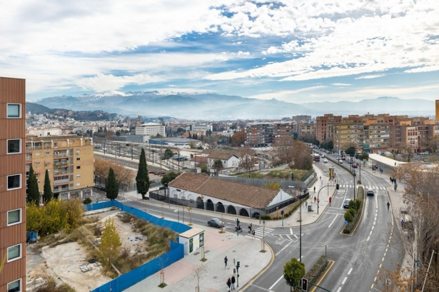 Vista aerea de Parque automovilismo (JUNTA)