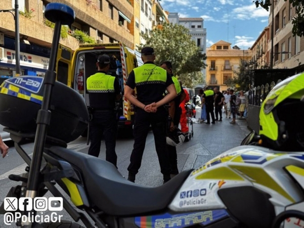Imagen de la calle de Granada donde se ha producido el atropello a una anciana (POLICÍA LOCAL DE GRANADA)