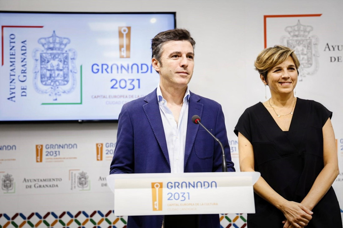 Los concejales de Presidencia y de Movilidad de Granada, Jorge Saavedra y Ana Agudo, en imagen de archivo (AYUNTAMIENTO) Los concejales de Presidencia y de Movilidad de Granada, Jorge Saavedra y Ana Agudo, en imagen de archivo (AYUNTAMIENTO)