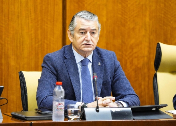 El consejero de Sanidad, Presidencia y Emergencias de la Junta de Andalucía, Antonio Sanz, comparece en comisión parlamentaria. (JOAQUÍN CORCHERO/PARLAMENTO DE ANDALUCÍA) El consejero de Sanidad, Presidencia y Emergencias de la Junta de Andalucía, Antonio Sanz, comparece en comisión parlamentaria. (JOAQUÍN CORCHERO/PARLAMENTO DE ANDALUCÍA)