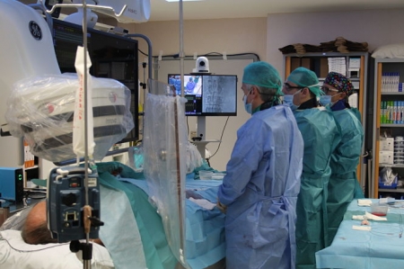 Participantes en el cursod e intervencionismo cardiológico (HUSC)