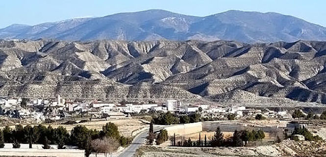 Imagen panorámica de Castilléjar (HUÉSCAR.ORG)