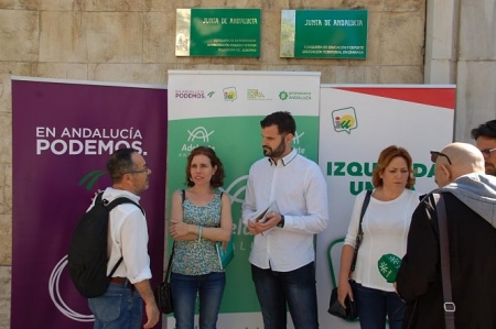 Jesús Fernández y Ana Villaverde han valorado el proyecto de presupuestos de la Junta (ADELANTE SNDALUCIA)