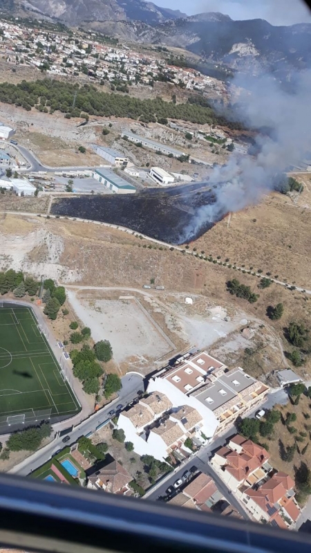 Zona de Cájar donde se ha producido el incendio (INFOCA) Zona de Cájar donde se ha producido el incendio (INFOCA)
