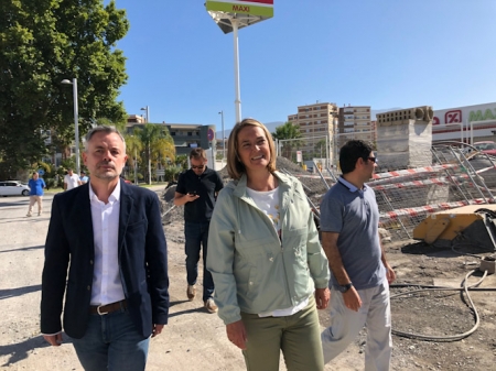 Luisa García Chamorro ha visitado las obras (AYTO. MOTRIL) 