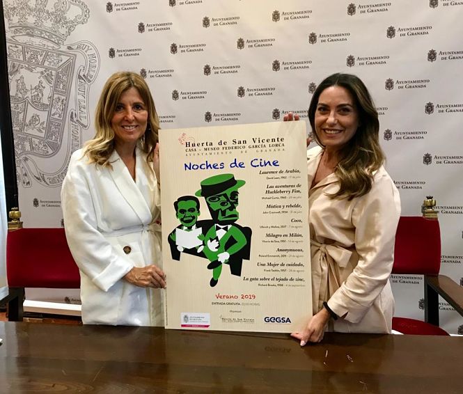Presentación de las noches de cine de verano en la Huerta de San Vicente (AYTO. GRANADA)