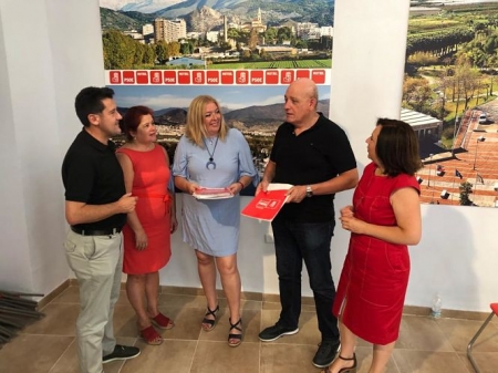 El parlamentario andaluz del PSOE, Gerardo Sánchez ha visitado la Costa (PSOE) 