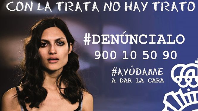 Cartel contra la trata de seres humanos