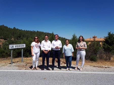 El Delegado de turismo ha visitado el Pinar de la vidriera (JUNTA)