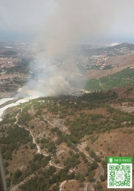 Incendio forestal declarado en Motril (INFOCA) 