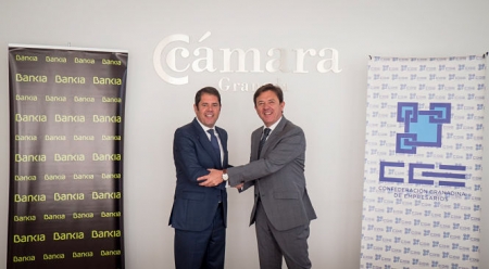 Firma del convenio entre Bankia y Cámara Granada (CÁMARA GRANADA)