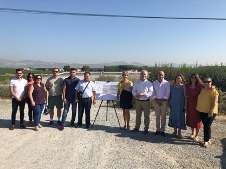 El Diputado de Obras publicas ha visitado las obras de la variante de Chauchina (DIPGRA)