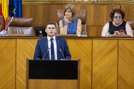 Rafael Caracuel en el Parlamento andaluz (PP)