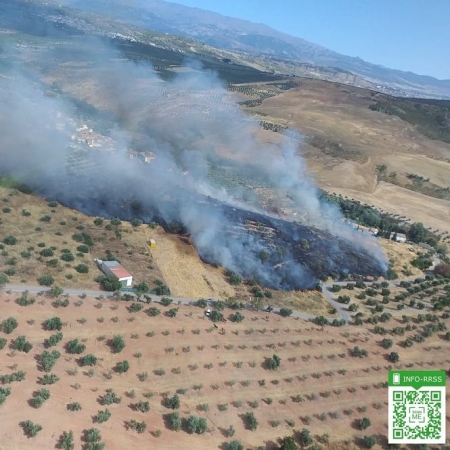 Controlado el incendio de Calicasas (INFOCA) 