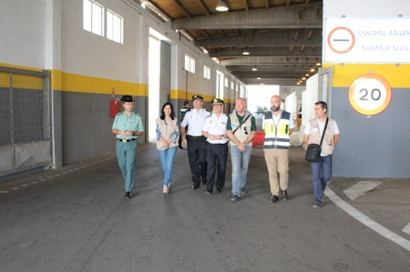 Inmaculada López Calahorro durante su visita al Puerto de Motril (SUBDELEGACIÓN) 