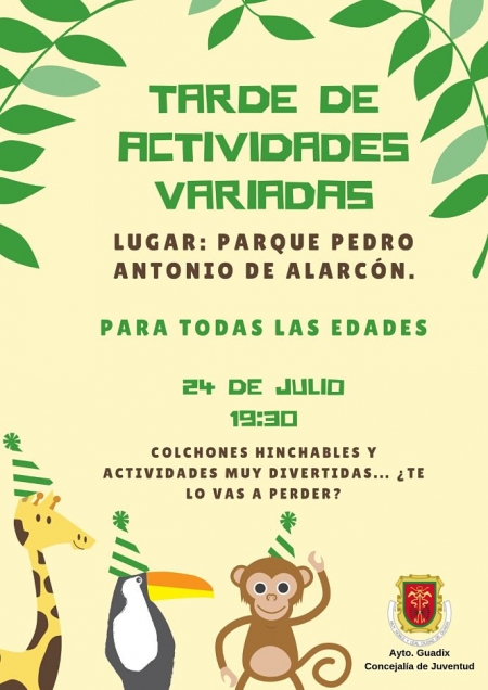 Guadix ha prepaado actividades para los mas jovenes (AYTO. GUADIX) Guadix ha prepaado actividades para los mas jovenes (AYTO. GUADIX)