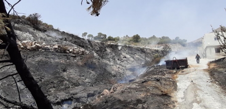 Incendio forestal en Motril (JUNTA)