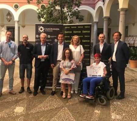 Presentación del Camino de Santiago que van a realizar miembros de Fegradi (AYTO. GRANADA)