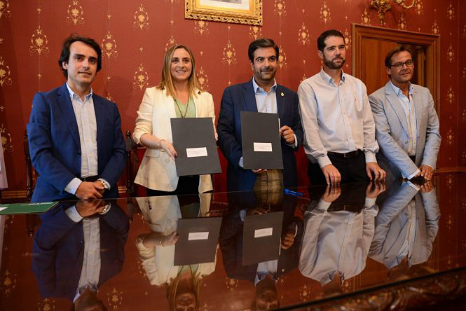 Marifran Carazo durante su visita a Loja (JUNTA) 