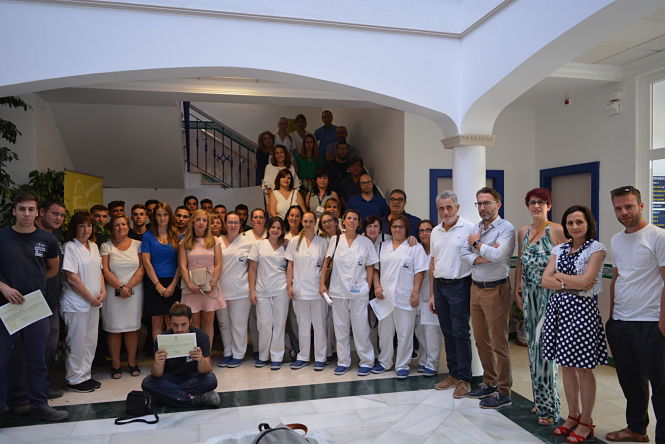 Participantes en la Escuela Taller de Huétor Tájar (JUNTA)