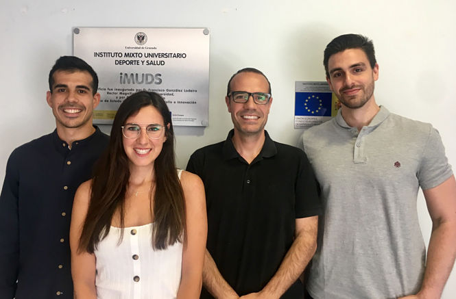 En la foto, parte de los investigadores de la UGR que han realizado este estudio. De izquierda a derecha, Francisco Acosta, Ely Merchan, Jonatan Ruiz y Francisco Amaro (UGR)