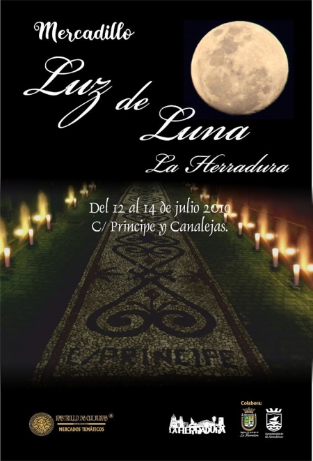 Cartel del Mercadillo Luz de Luna de La Herradura (AYTO. ALMUÑÉCAR) 
