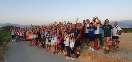 Cullereos que participaron en la caminata (AYTO. CÚLLAR VEGA)