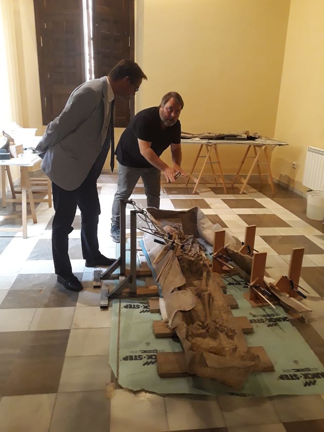 Antonio Granados ha visitado el sarcófago (JUNTA)