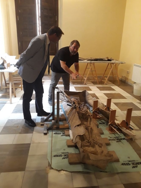 Antonio Granados ha visitado el sarcófago (JUNTA)