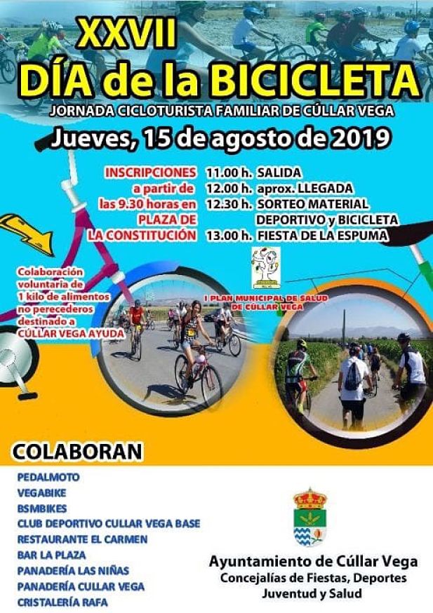 Cúllar Vega celebrará el Día de la Bicicleta (AYTO. CÚLLAR VEGA)