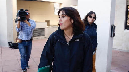 Juana Rivas en una imagen de archivo a la salida de los juzgados (EUROPA PRESS)