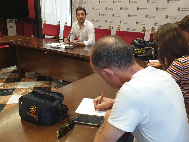 Eduardo Castillo en rueda de prensa (PSOE)