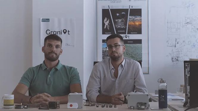 Pablo Romero y Manuel Castro emprendedores que han desarrollado el sensor (GRANOIT)