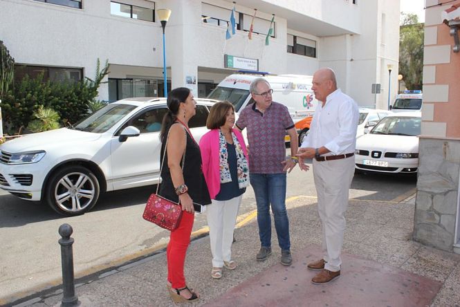 Maria José Sánchez Rubio durante su visita a Motril (PSOE)