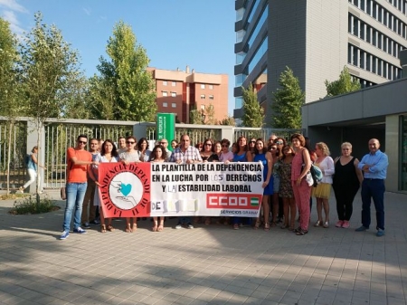 Manifestación de los trabajadores de la Junta en Almanjayar (ADELANTE ANDALUCIA)