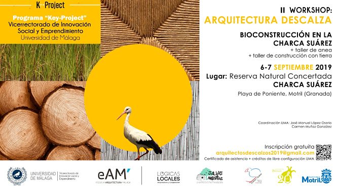 Cartel del curso que se celebrará en la Charca Suárez (AYTO. MOTRIL)