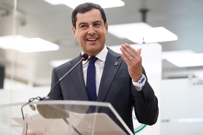Juanma Moreno, Presidente de la Junta de Andalucia (ÁLEX CÁMARA / EUROPA PRESS)