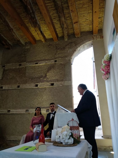 Boda celebrada en la Torre de la Alquería de Huétor Tájar (AYTO. HUÉTOR TÁJAR)
